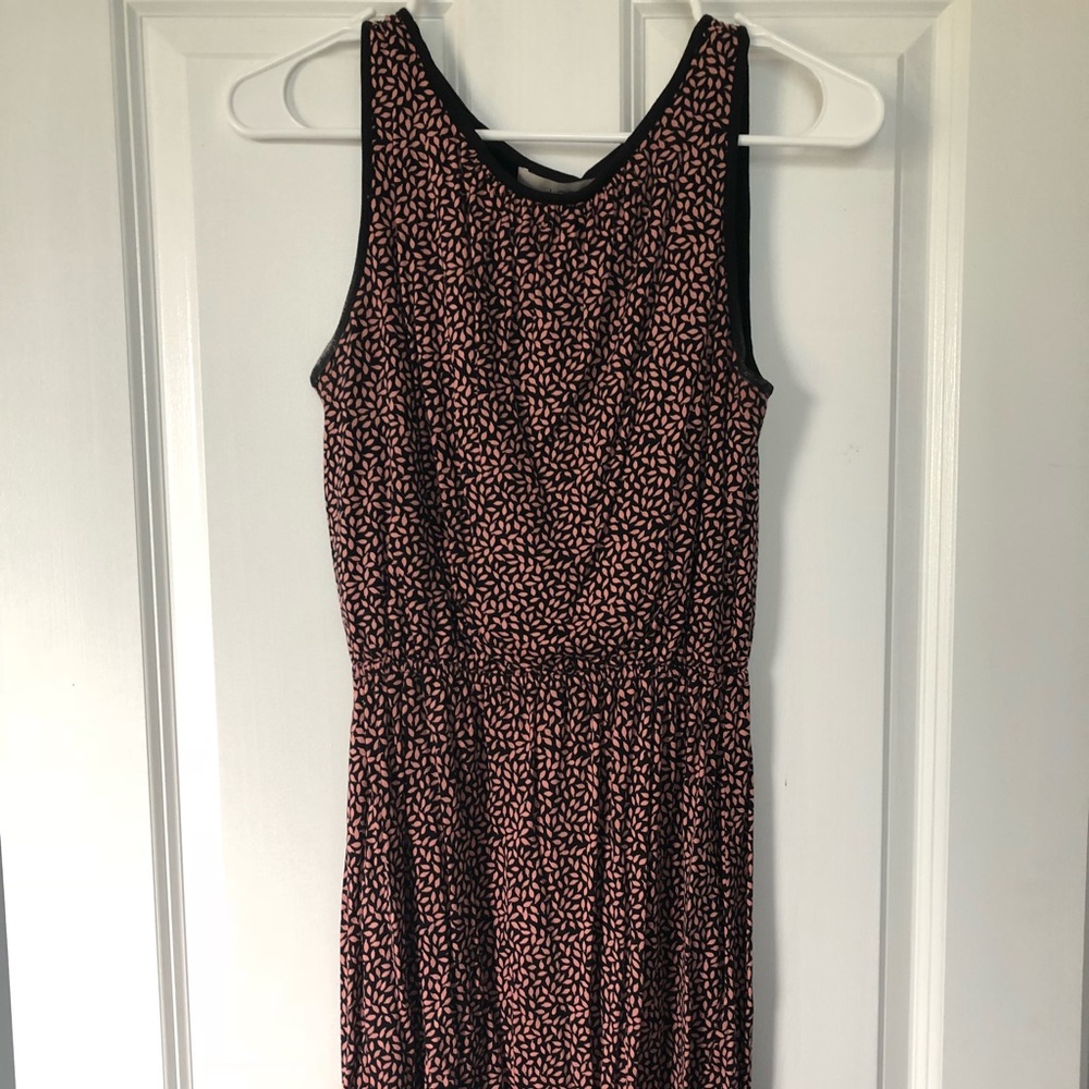 XS black & pink floral dress